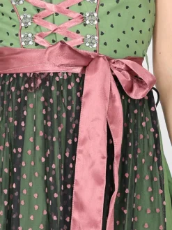 JCC Kleider<Damen Dirndl oliv gemustert