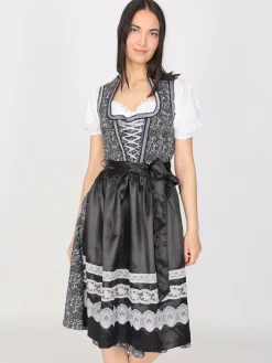 JCC Kleider<Damen Dirndl lila uni