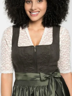 Spieth & Wenksy Kleider<Damen Dirndl - Felina oliv uni