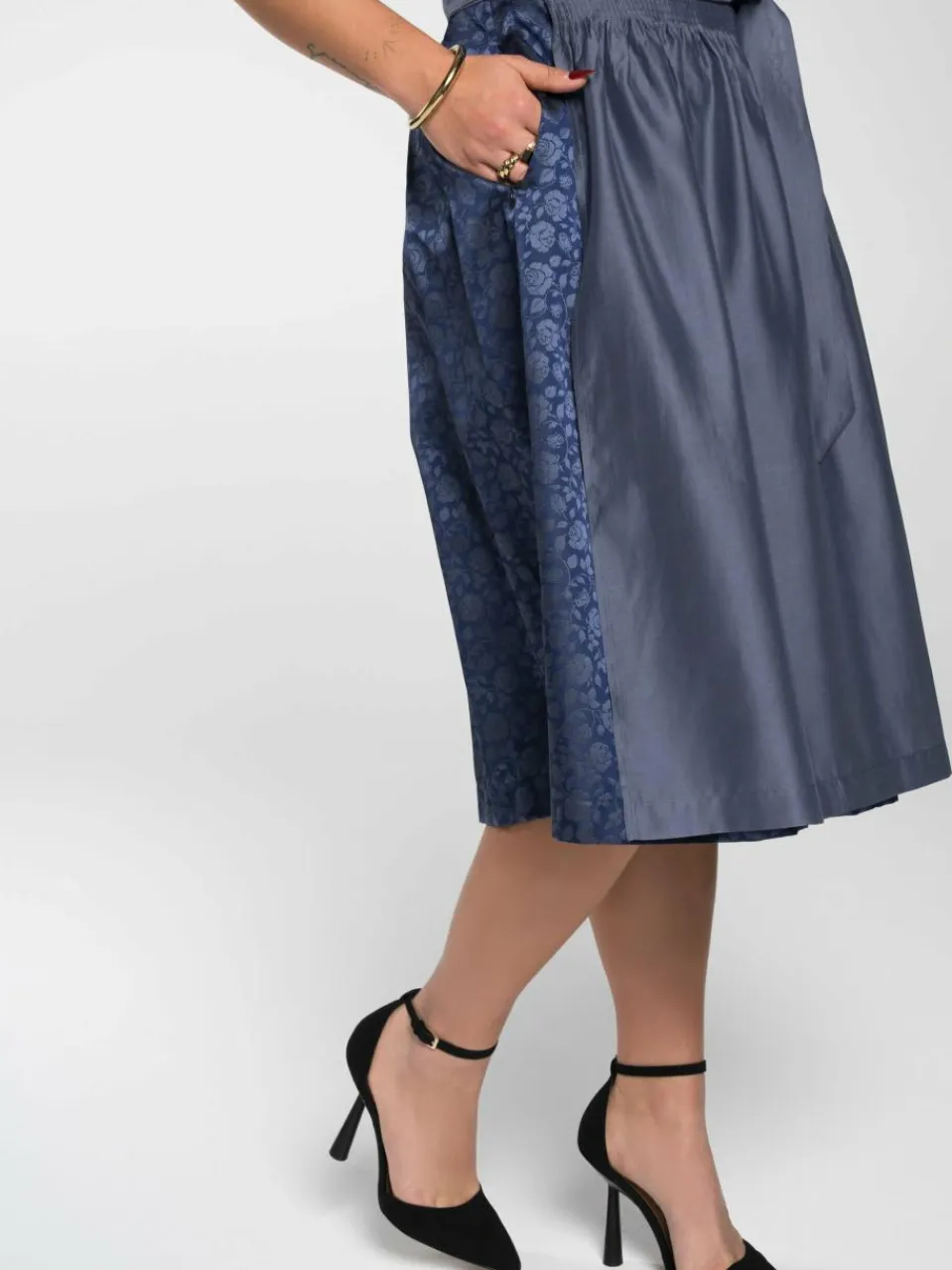 Spieth & Wenksy Kleider<Damen Dirndl - Frieda-Vendewaa blau uni