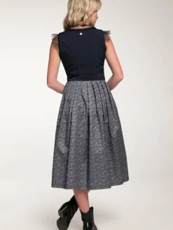 Spieth & Wenksy Kleider<Damen Dirndl - Gaute blau gemustert