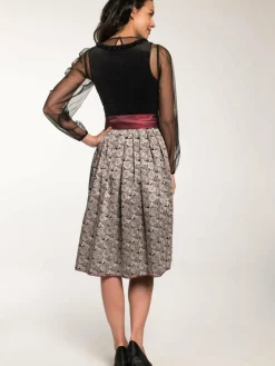 Spieth & Wenksy Kleider<Damen Dirndl - Gloria schwarz gemustert