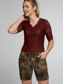 Damen Spieth & Wenksy Blusen>Damen Dirndlbluse - Arktis