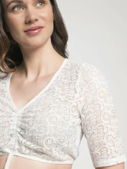 Spieth & Wenksy Blusen<Damen Dirndlbluse - Duft weiß uni