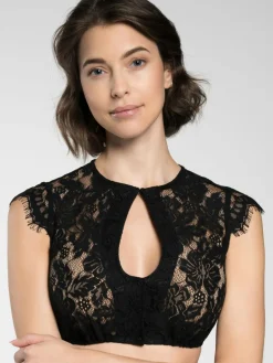 Damen Spieth & Wenksy Blusen>Damen Dirndlbluse - Flammen Vendewaa