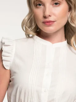 Spieth & Wenksy Blusen<Damen Dirndlbluse - Gablingen weiß uni