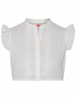 Spieth & Wenksy Blusen<Damen Dirndlbluse - Gablingen weiß uni