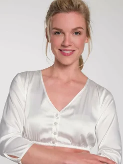 Spieth & Wenksy Blusen<Damen Dirndlbluse - Tulia weiß uni