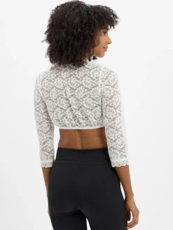Damen Krüger Dirndl Blusen>Damen Dirndlbluse aus Spitze