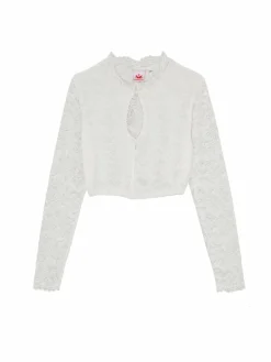 Spieth & Wenksy Blusen<Damen Dirndlblusen - Amerika weiß uni