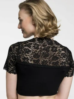 Spieth & Wenksy Blusen<Damen Dirndlblusen - Bahamas schwarz uni