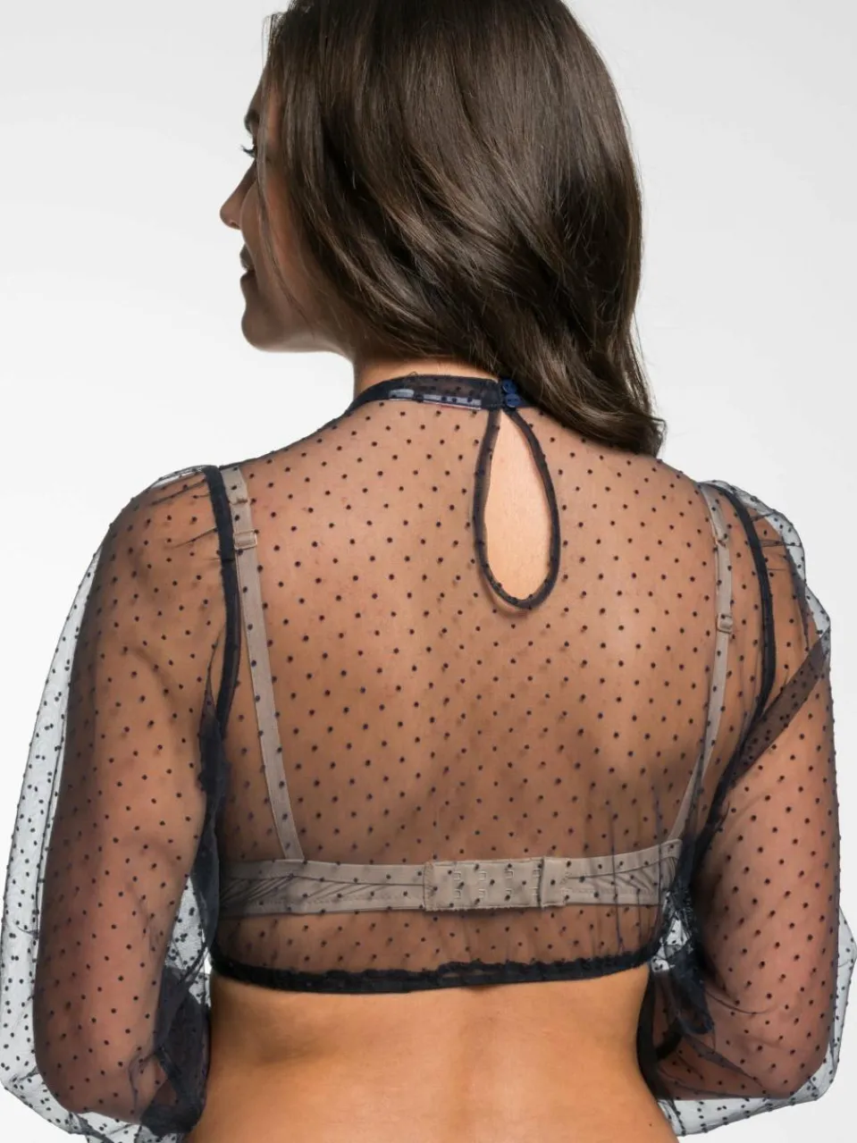 Spieth & Wenksy Blusen<Damen Dirndlblusen Ermelina blau gepunktet