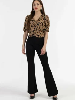 Damen Faina Blusen>Damen Drapiertes Blusenshirt