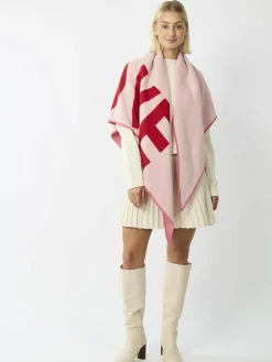 Codello Schals & Tücher<Damen Dreieckstuch rosa bedruckt