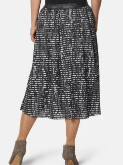 Damen Goldner Röcke>Damen Druckrock - Weiter Druckrock mit Rundumgummibund