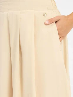 Fynch-Hatton Röcke<Damen Faltenrock sand uni