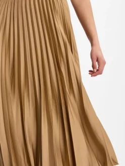 zero Röcke<Damen Faltenrock camel uni