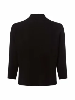 comma Pullover & Strickjacken<Damen Feinstrickpullover schwarz uni