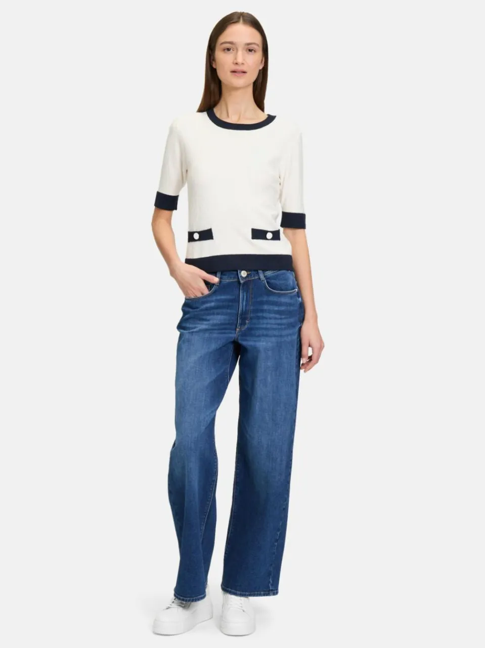 Damen Betty & Co Pullover & Strickjacken>Damen Feinstrickpullover