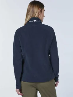 Polo Sylt Sweatshirts & Sweatjacken<Damen Fleece-Jacke marine blau uni