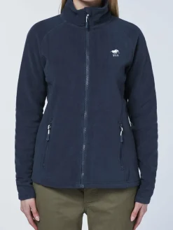 Polo Sylt Sweatshirts & Sweatjacken<Damen Fleece-Jacke marine blau uni