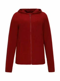 Faina Sweatshirts & Sweatjacken<Damen Fleecejacke bordeaux uni