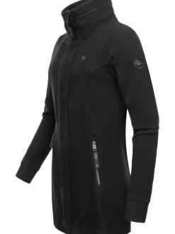Ragwear Sweatshirts & Sweatjacken<Damen Fleecejacke - Letrice Fleece schwarz uni