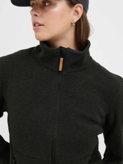 North Bend Sweatshirts & Sweatjacken<Damen Fleecejacke - NBHelga schwarz meliert