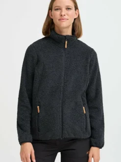 North Bend Sweatshirts & Sweatjacken<Damen Fleecejacke - NBStine schwarz uni