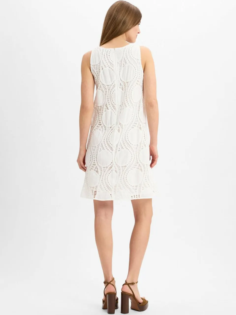 Robe Légère Kleider<Damen Freizeitkleid weiß strukturiert