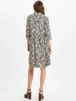 Opus Kleider<Damen Freizeitkleid - Walari schwarz beige gemustert