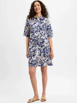 Damen Marie Lund Kleider>Damen Freizeitkleid aus Leinen