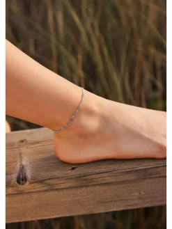 amor Schmuck<Damen Fußkette silber uni