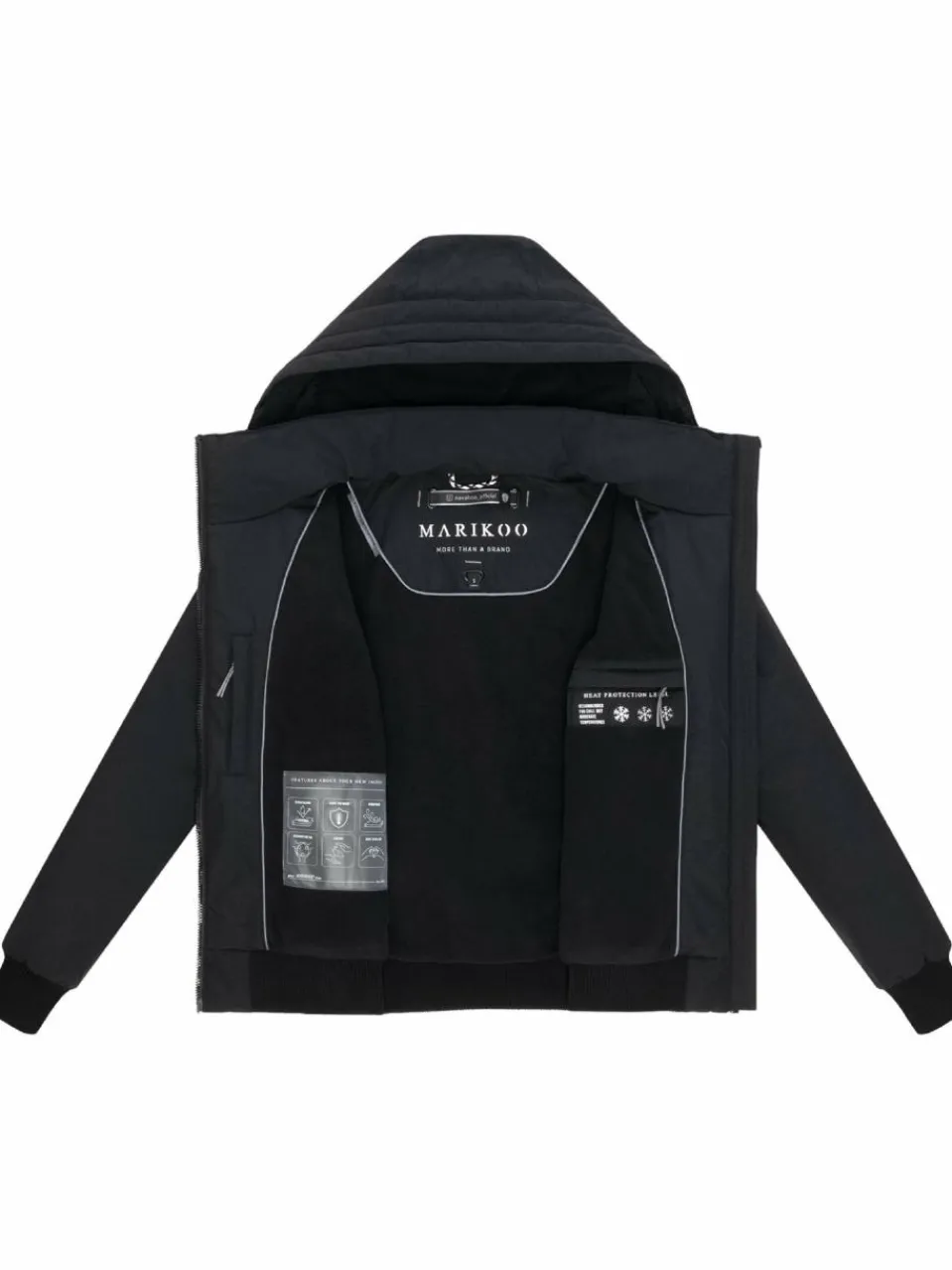 Marikoo Jacken & Westen<Damen Funktionsjacke - Mooni 16 schwarz uni