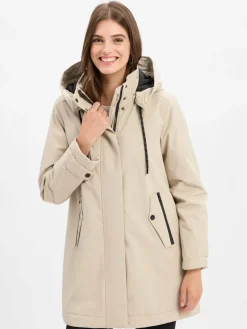 Fuchs Schmitt Jacken & Westen<Damen Funktionsmantel kitt uni