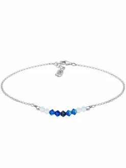 Elli Schmuck<Damen Fußschmuck blau uni