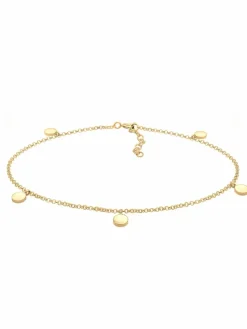Elli Schmuck<Damen Fußschmuck gold uni