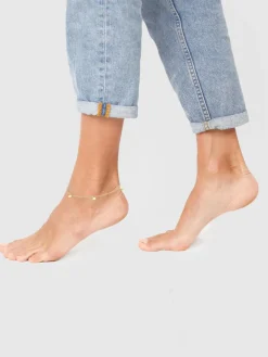 Elli Schmuck<Damen Fußschmuck gold uni