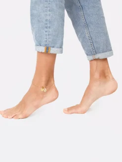 Elli Schmuck<Damen Fußschmuck gold uni