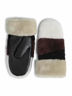 Markberg Handschuhe<Damen Fäustlinge braun uni