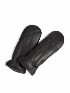 Markberg Handschuhe<Damen Fäustlinge schwarz uni