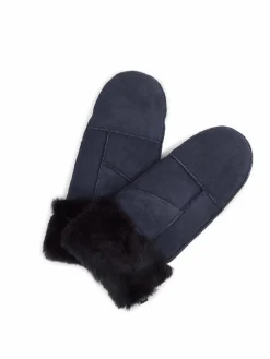 Markberg Handschuhe<Damen Fäustlinge marine uni