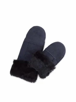 Markberg Handschuhe<Damen Fäustlinge marine uni