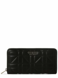 GUESS Taschen & Rucksäcke<Damen Geldbörse schwarz uni