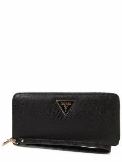 GUESS Taschen & Rucksäcke<Damen Geldbörse - Laurel schwarz strukturiert