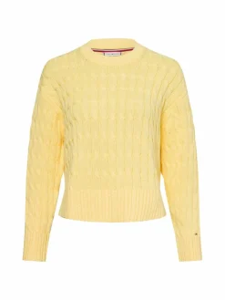 Tommy Hilfiger Pullover & Strickjacken<Damen Grobstrickpullover gelb uni