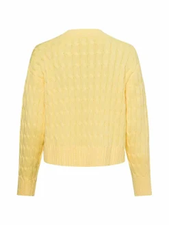 Tommy Hilfiger Pullover & Strickjacken<Damen Grobstrickpullover gelb uni