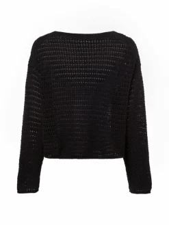 Drykorn Pullover & Strickjacken<Damen Grobstrickpullover - Imenia schwarz strukturiert