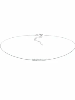 Elli Schmuck<Damen Halskette silber uni