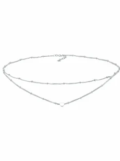 Elli Schmuck<Damen Halskette silber uni